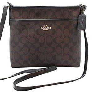 Coach Signature Zip File Crossbody Bag